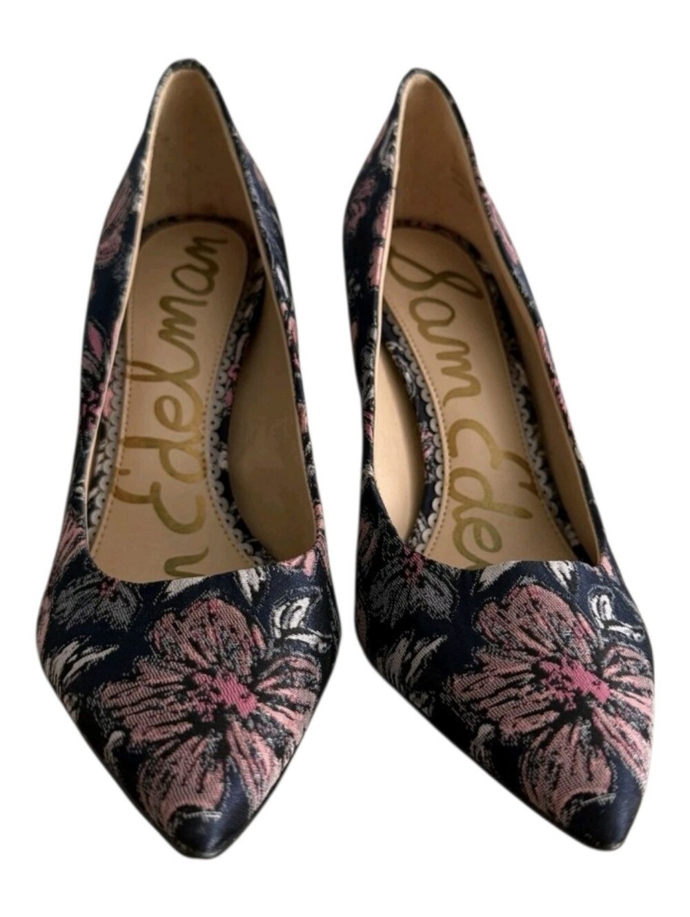 Sam Edelman Hazel Floral Pointed Toe Stiletto Heels Pumps Shoes 10 - Picture 5 of 7